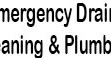 Emergency Drain Cleaning & Plumbing