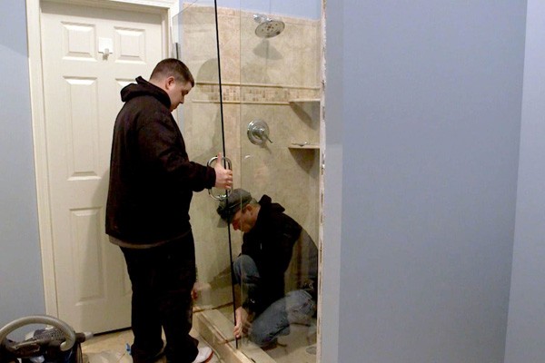 Shower Door Glass Installation